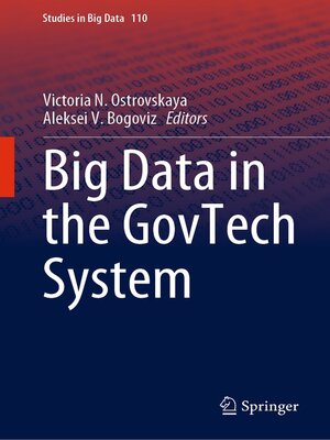cover image of Big Data in the GovTech System